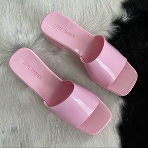 Steve Madden Harlin Shoes Pink Sandal Mule